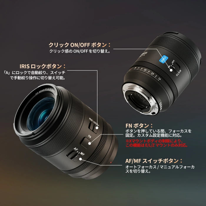 Aurora 35㎜ F1.4 フルフレームAFレンズ